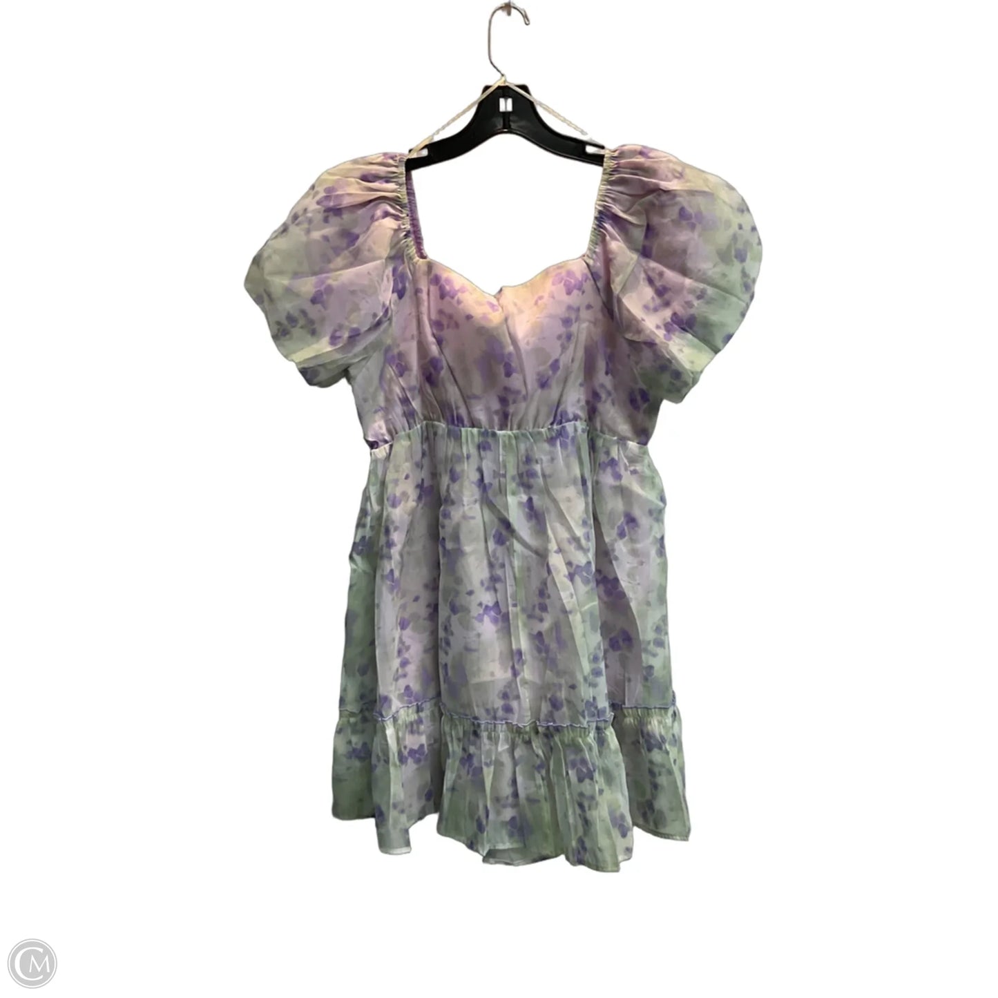 Dress Party Short By Umgee In Green & Purple, Size: L