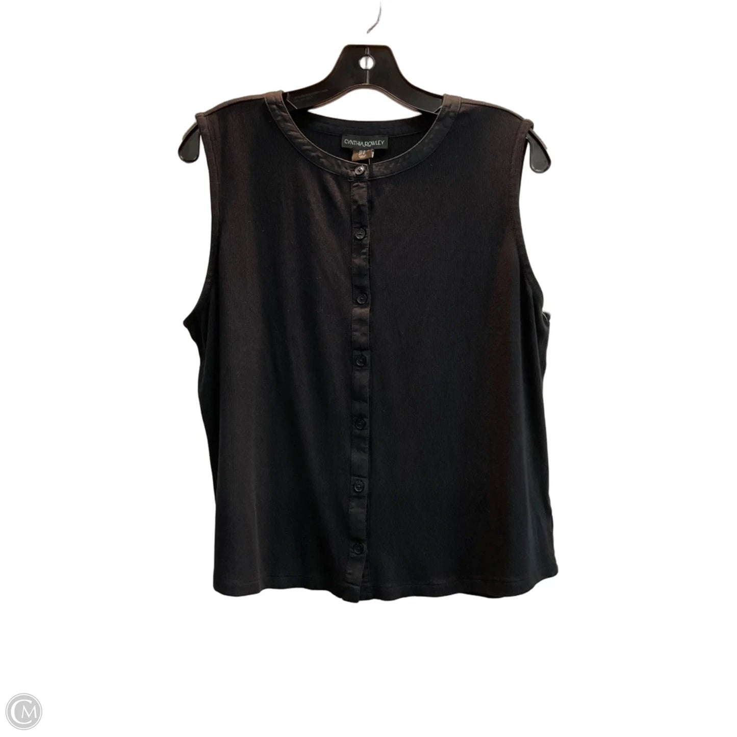 Top Sleeveless By Cynthia Rowley In Black, Size: Xl
