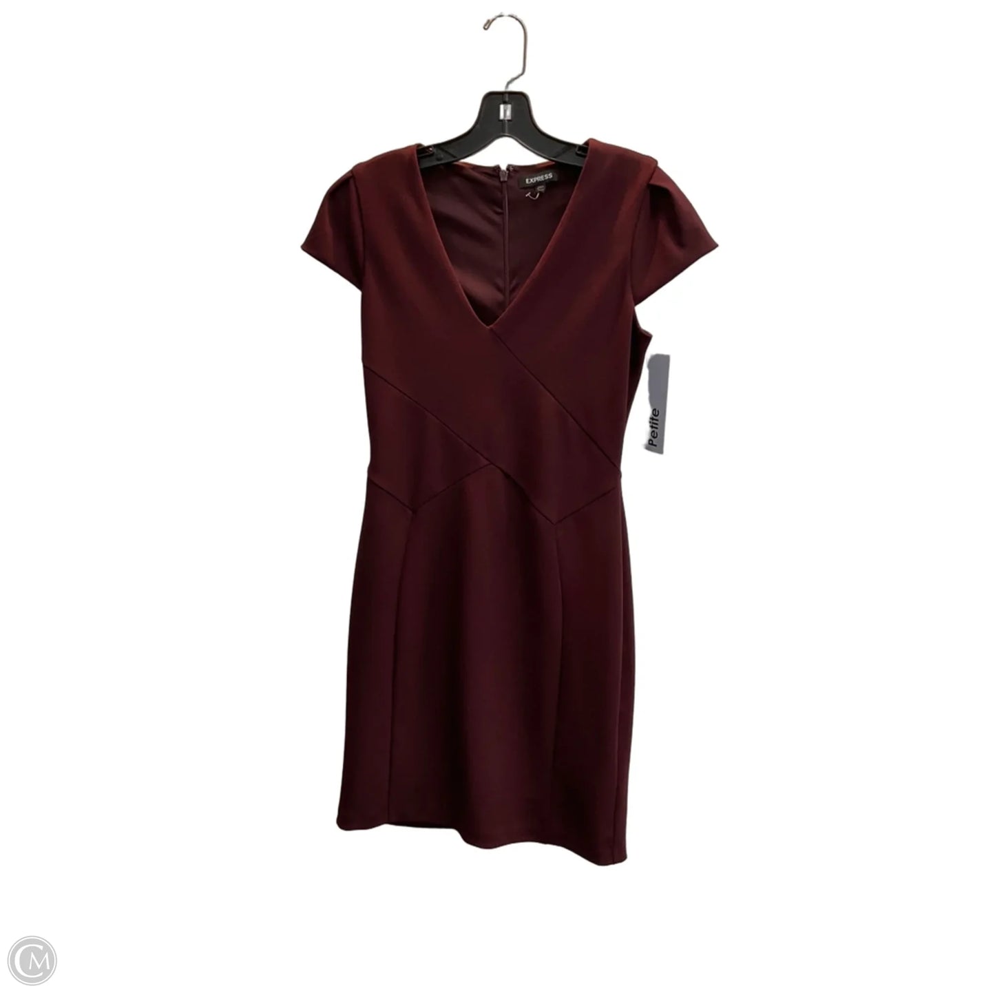 Dress Party Midi By Express In Maroon, Size: Sp