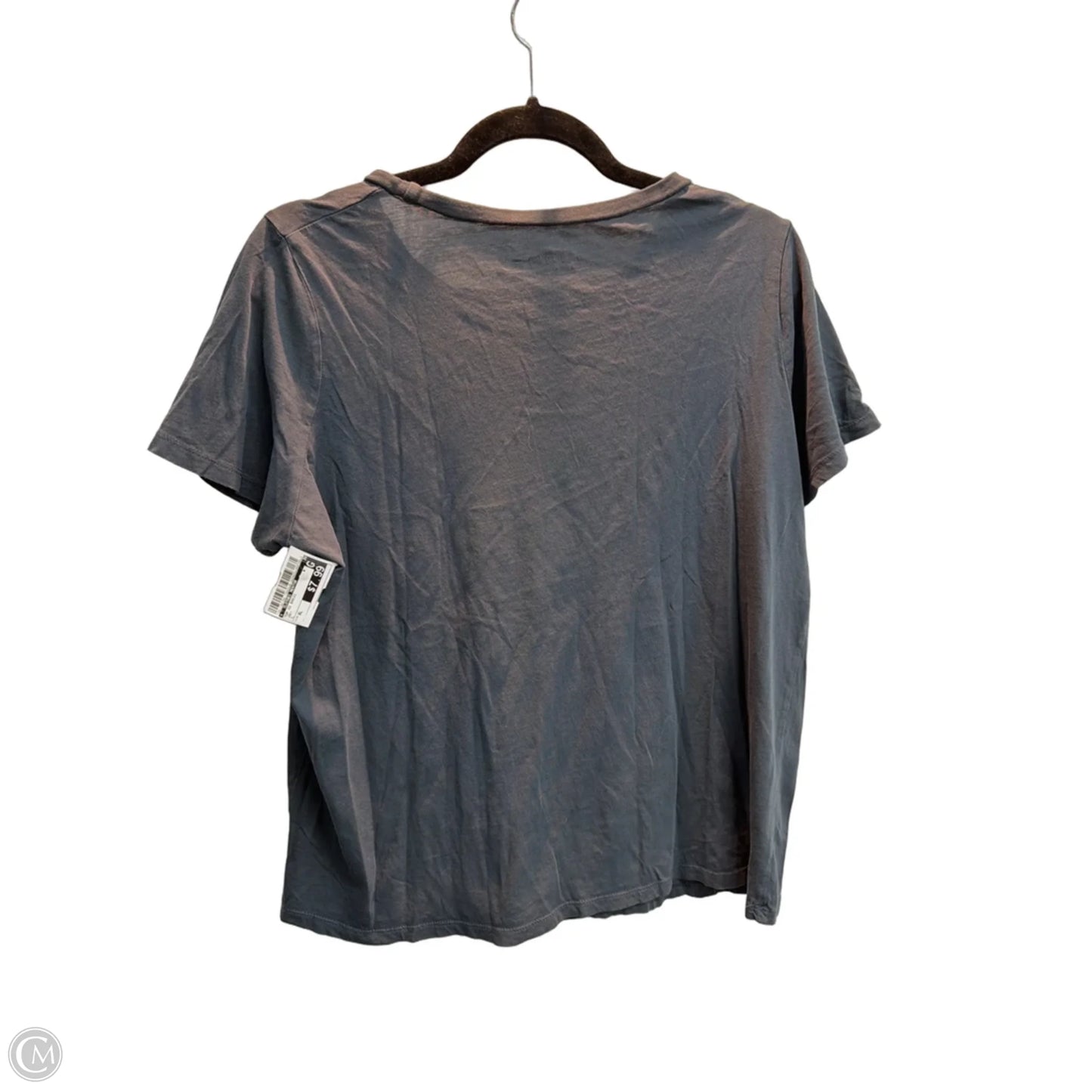 Top Short Sleeve Basic By Clothes Mentor In Grey, Size: Xl
