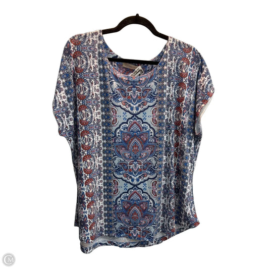 Top Short Sleeve Basic By Clothes Mentor In Multi-colored, Size: Xl