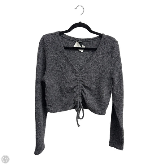 Top Long Sleeve By Wild Fable In Grey, Size: Xxl