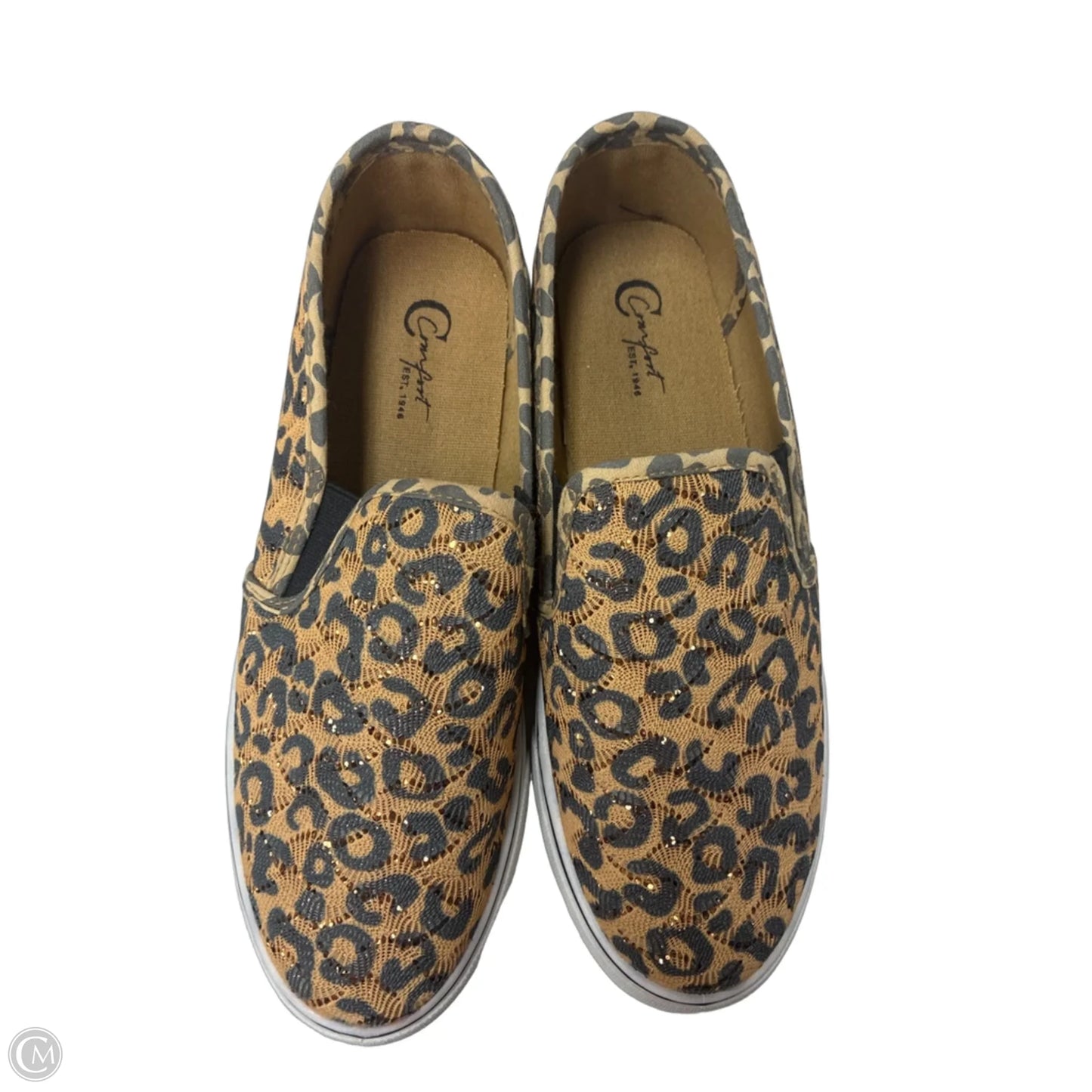 Shoes Flats By Cato In Animal Print, Size: 8