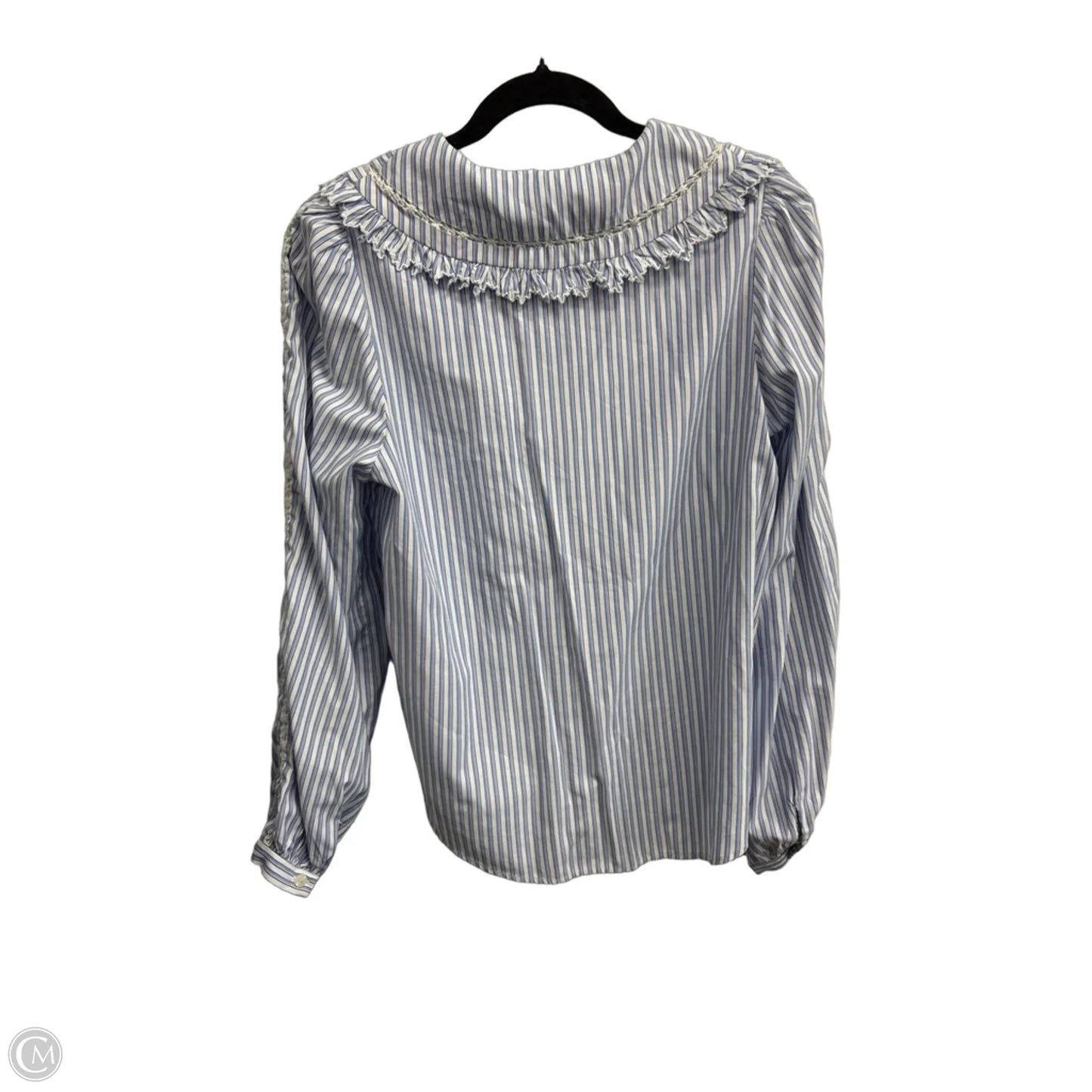 Blouse Long Sleeve By Lulus In Striped Pattern, Size: S