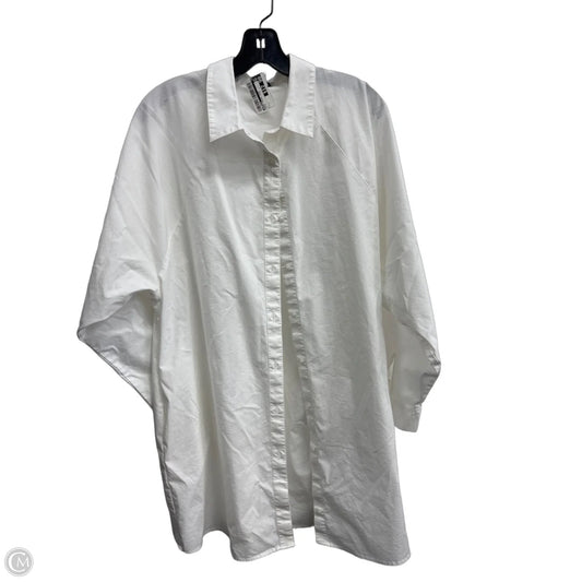 Dress Casual Midi By Express In White, Size: L