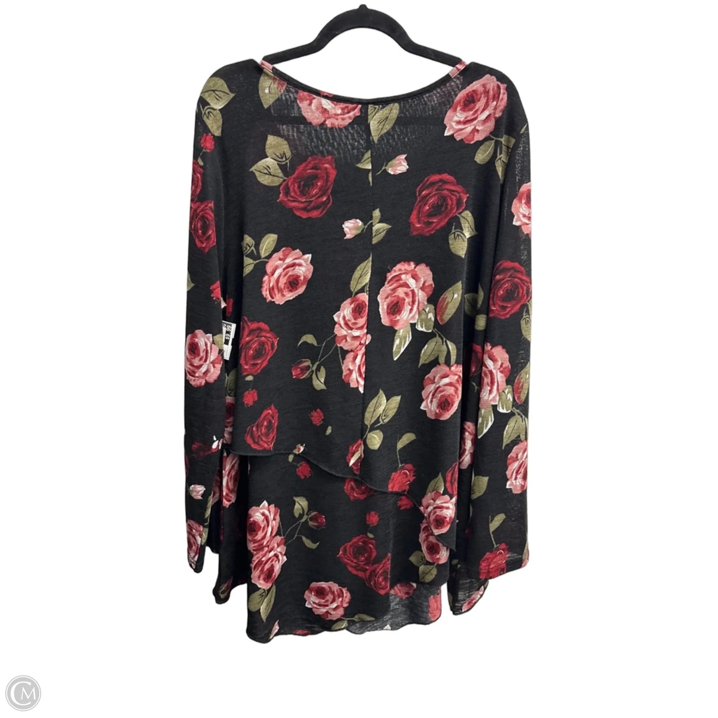 Top Long Sleeve By Clothes Mentor In Floral Print, Size: 4x