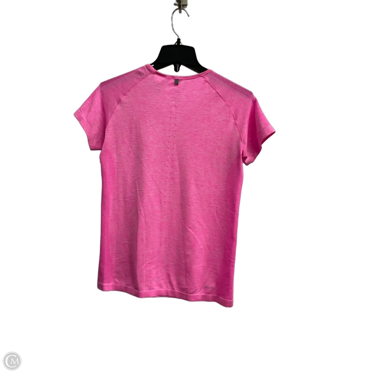 Athletic Top Short Sleeve By Nike Apparel In Pink, Size: L