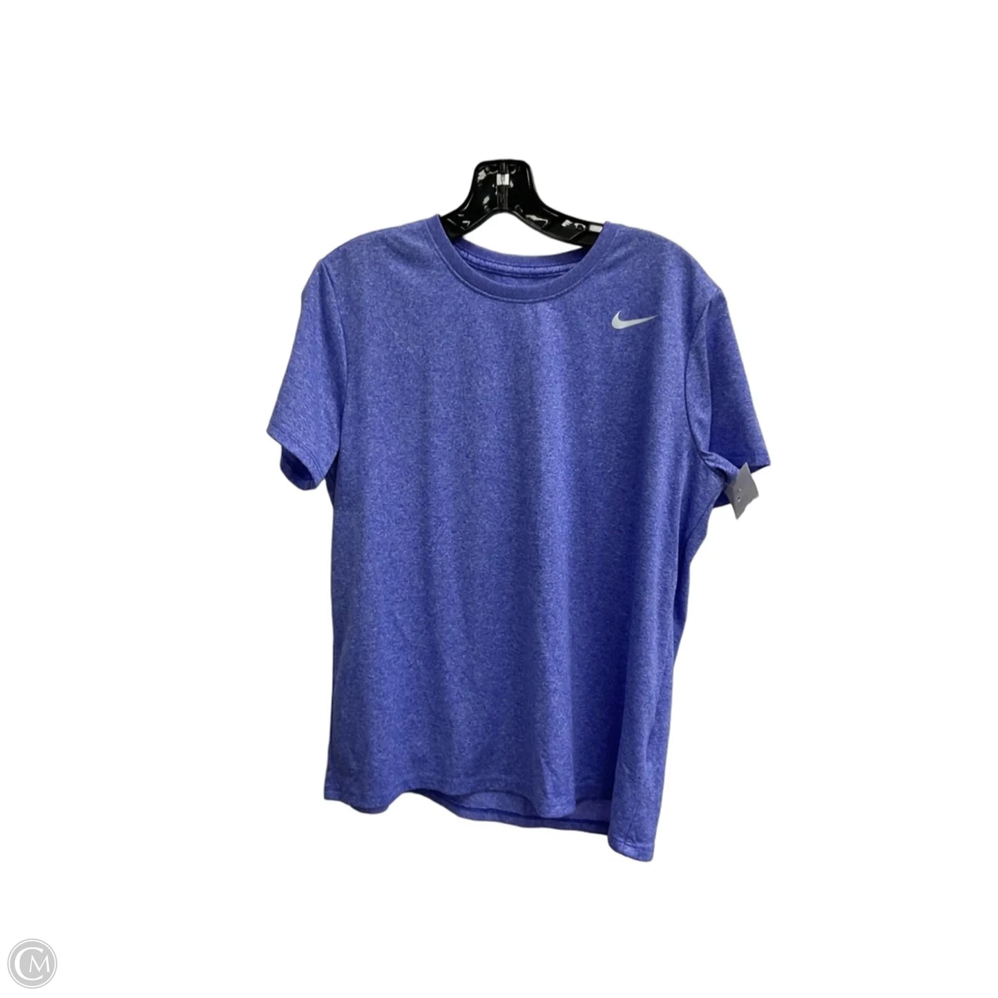 Athletic Top Short Sleeve By Nike Apparel In Blue, Size: L