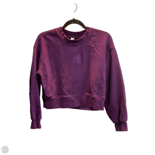 Athletic Sweatshirt Crewneck By Lululemon In Purple, Size: Xs