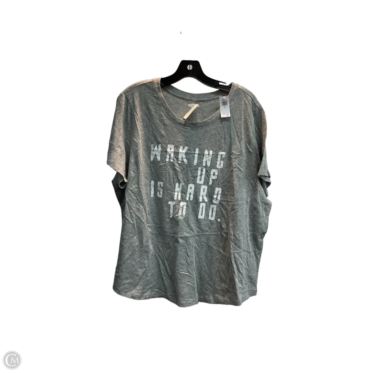 Top Short Sleeve Basic By Old Navy In Grey, Size: Xxl