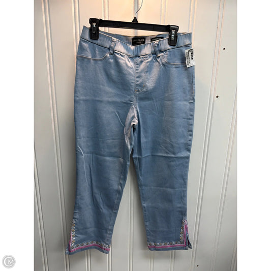 Jeans Straight By Susan Graver In Blue, Size: 6