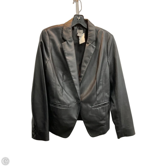 Jacket Moto By Chicos In Black, Size: S