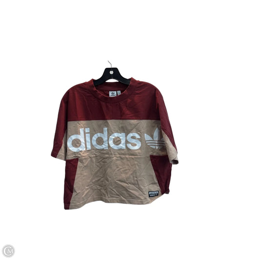 Top Short Sleeve By Adidas In Multi-colored, Size: M