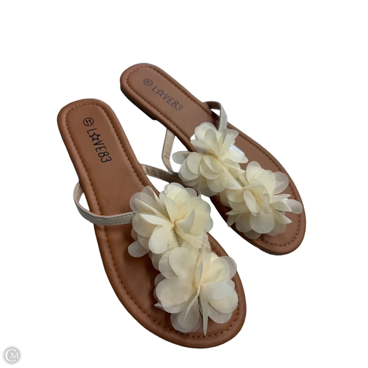 Sandals Flip Flops By Cmf In Tan, Size: 11
