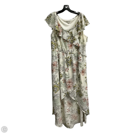 Dress Casual Maxi By Cato In Floral Print, Size: L