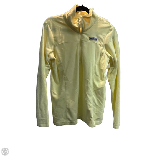 Jacket Fleece By Columbia In Yellow, Size: M