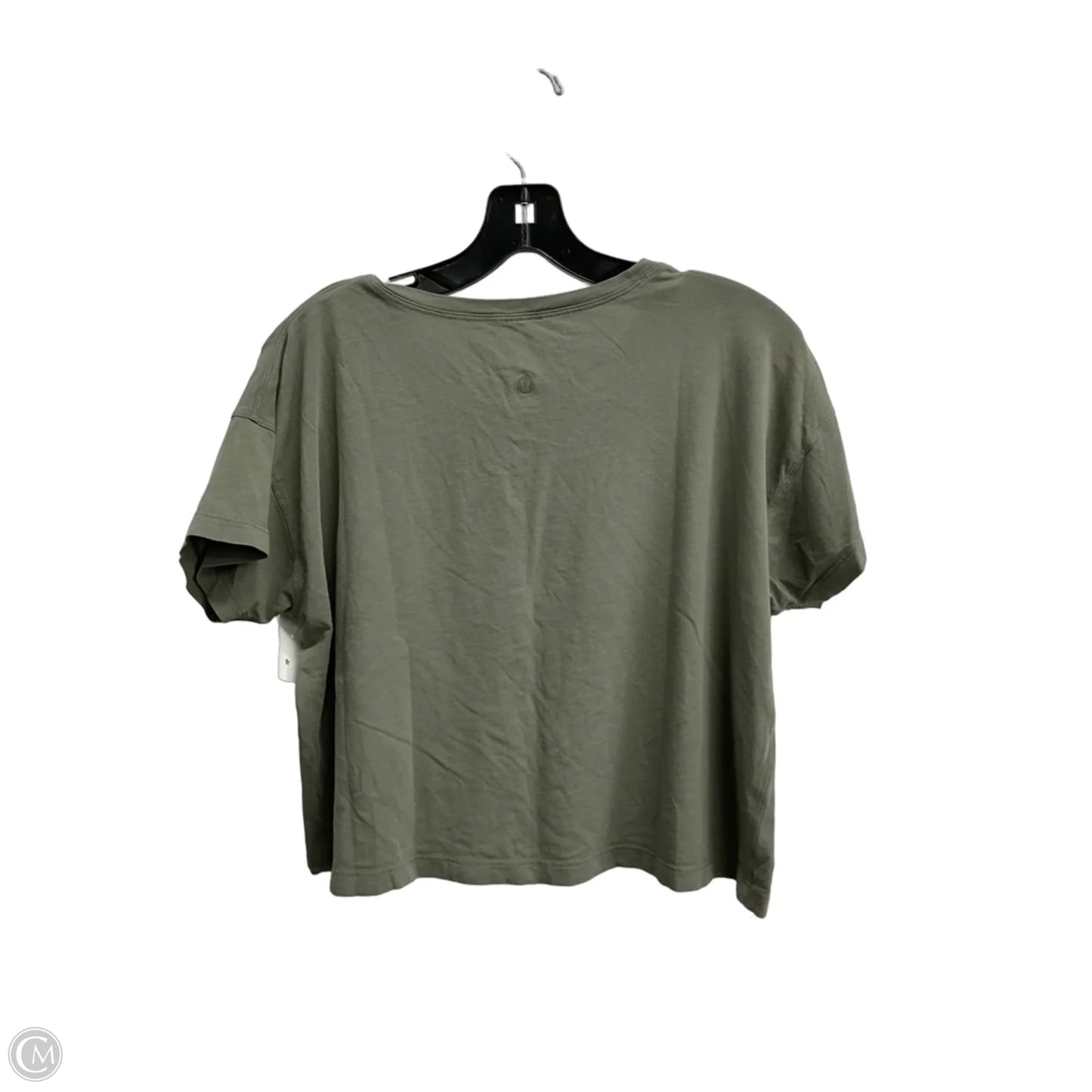 Athletic Top Short Sleeve By Lululemon In Green, Size: M