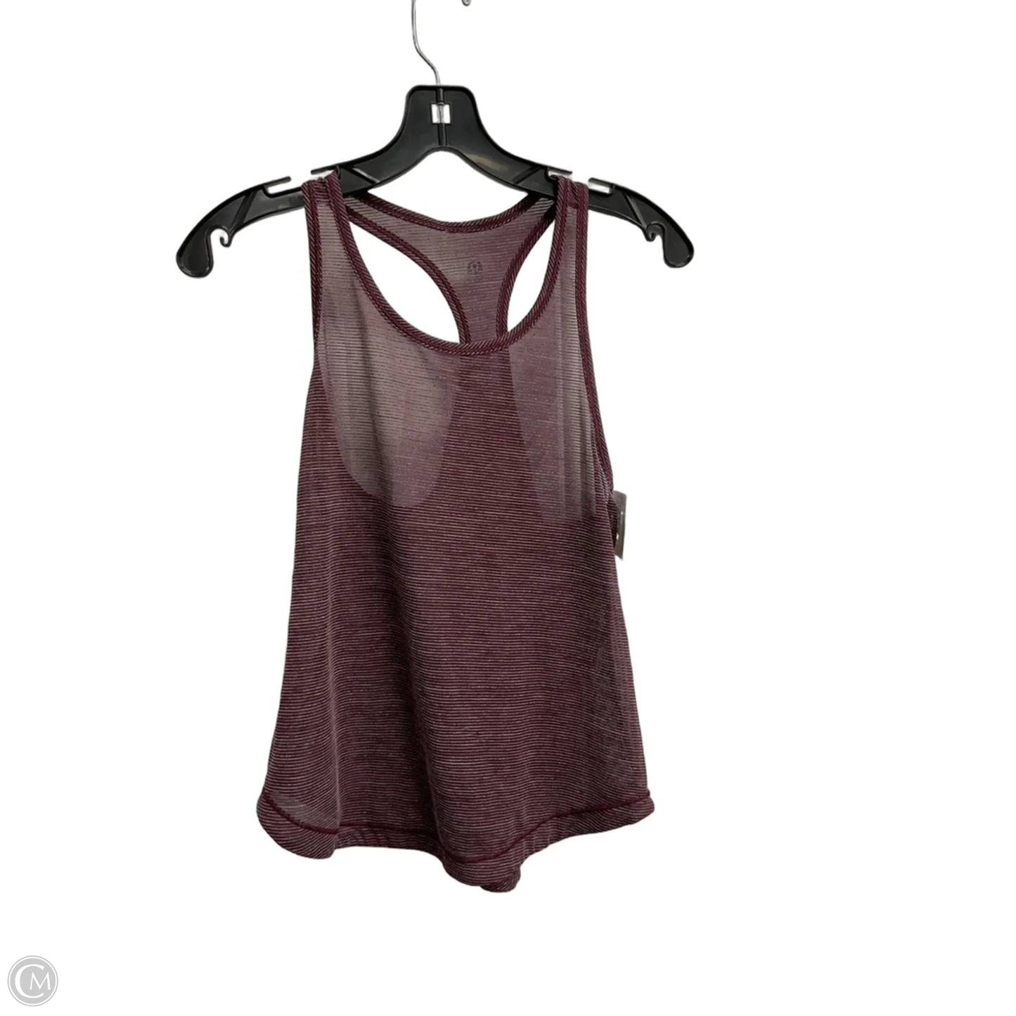 Athletic Tank Top By Lululemon In Maroon, Size: M
