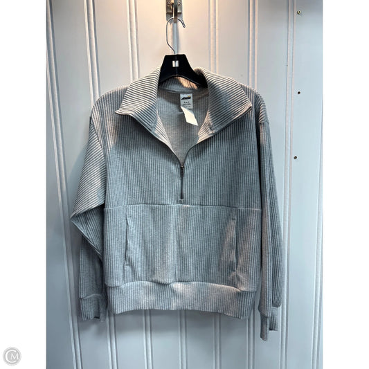 Athletic Sweatshirt Collar By Avia In Grey, Size: S