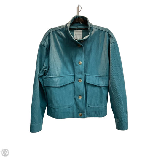 Jacket Shirt By Avec Les Filles In Blue, Size: M