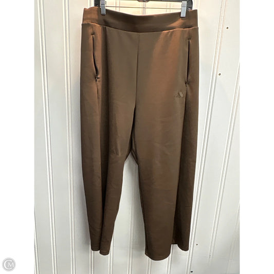 Athletic Pants By Adidas In Brown, Size: Xl