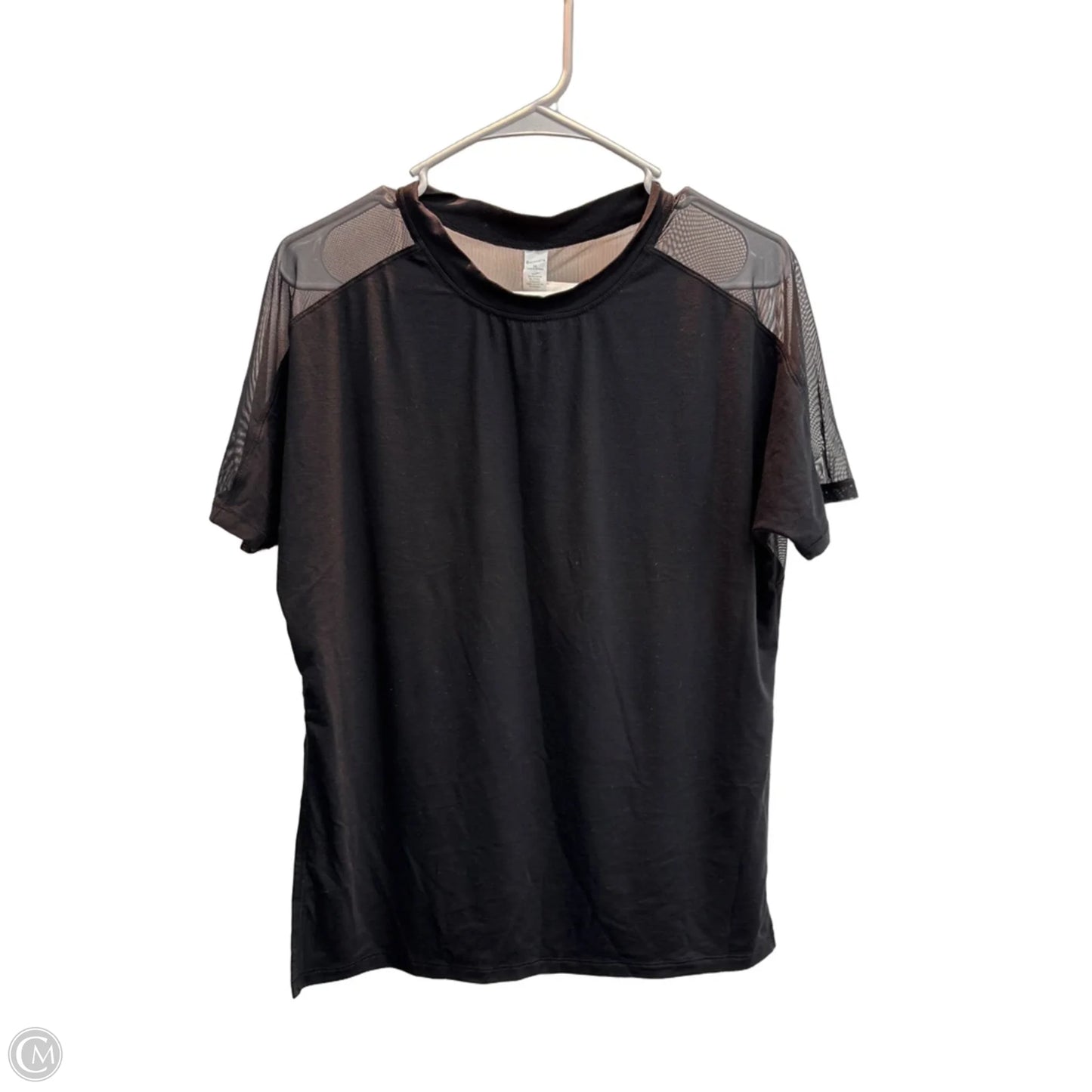 Athletic Top Short Sleeve By Athleta In Black, Size: Xs