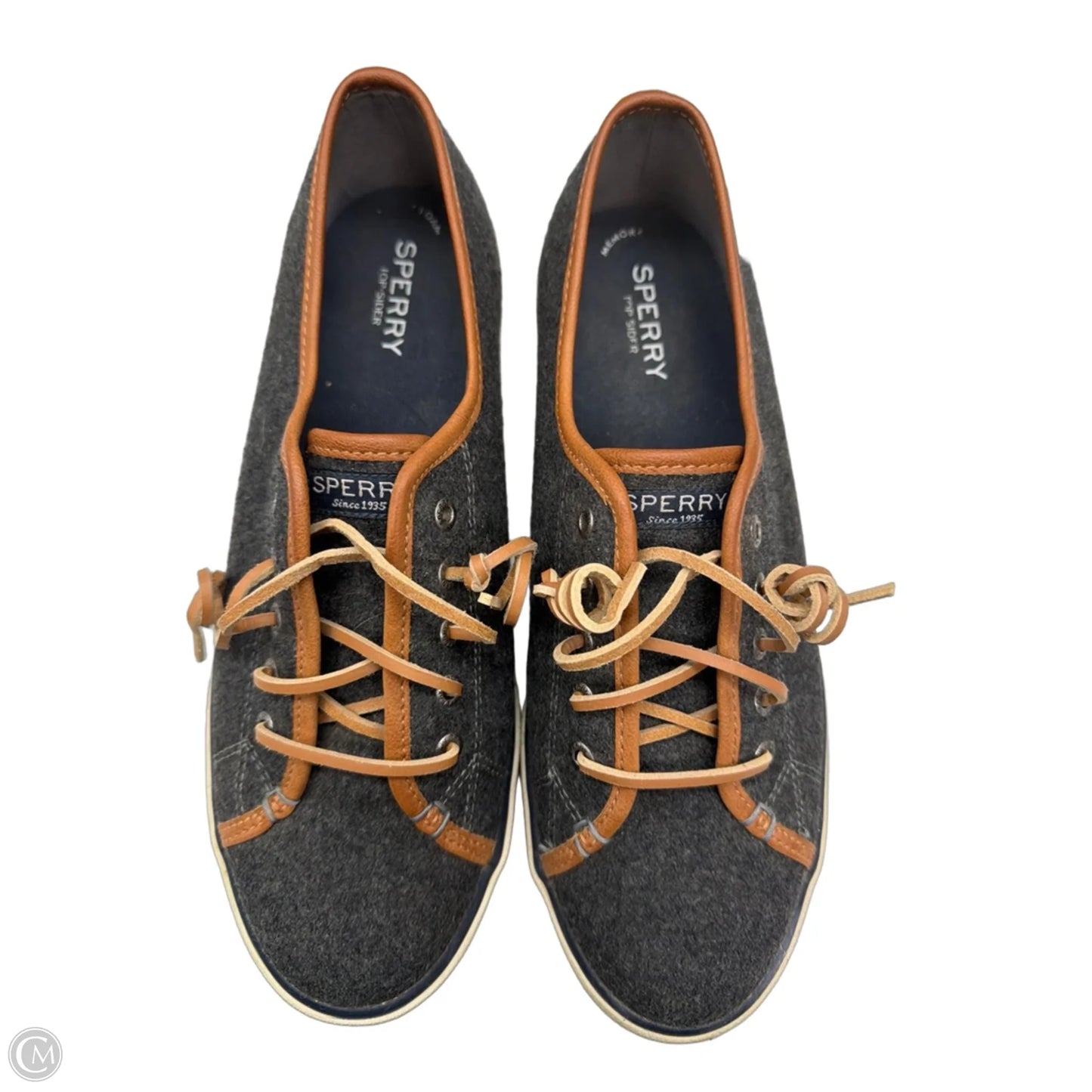 Shoes Sneakers By Sperry In Grey, Size: 10