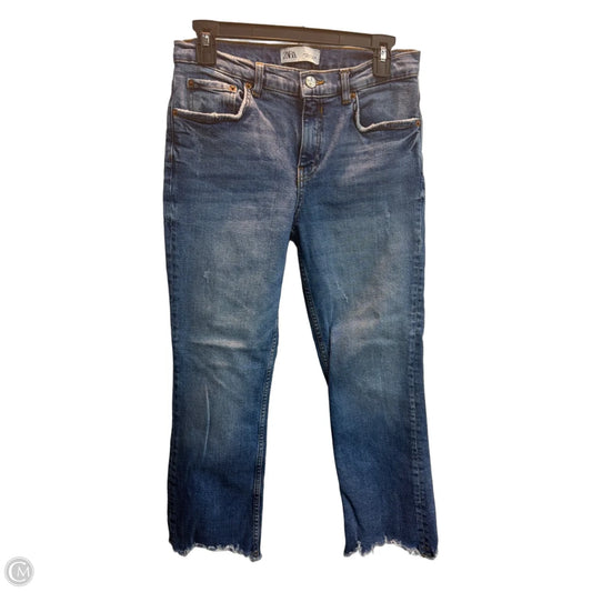 Jeans Straight By Zara In Blue, Size: 6