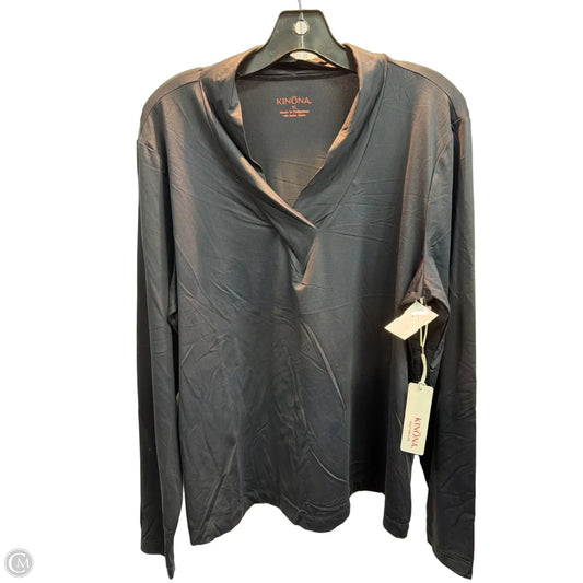 Top Long Sleeve By Clothes Mentor In Black, Size: Xl