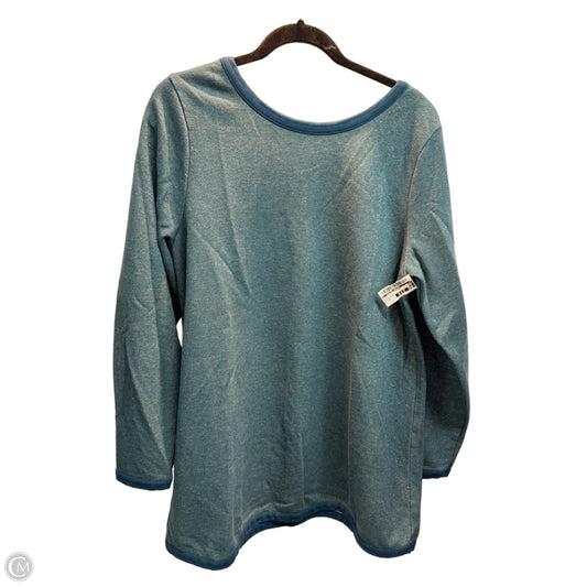 Sweatshirt Crewneck By Clothes Mentor In Teal, Size: Xl