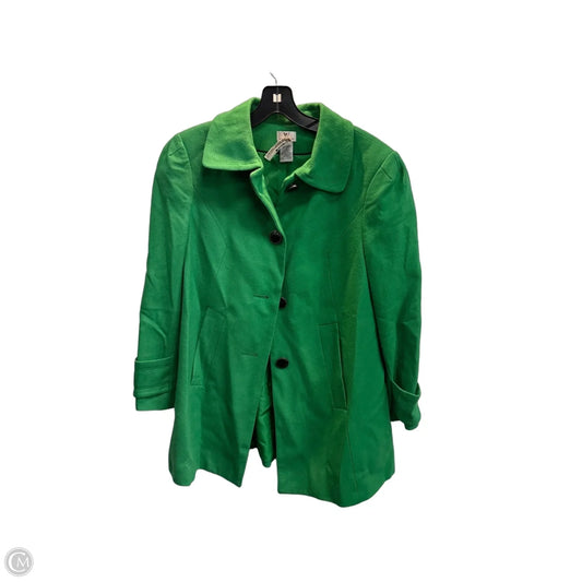 Coat Wool By Worthington In Green, Size: M