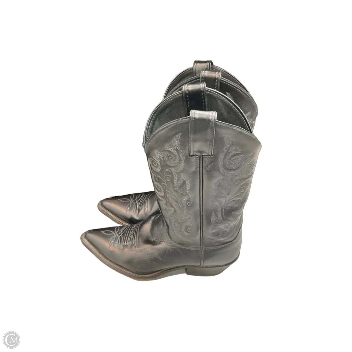 Boots Western By Justin In Black, Size: 8