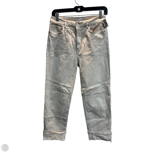 Jeans Straight By Loft In Cream, Size: 2