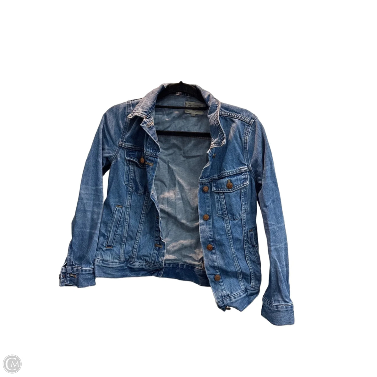 Jacket Denim By Madewell In Blue, Size: S
