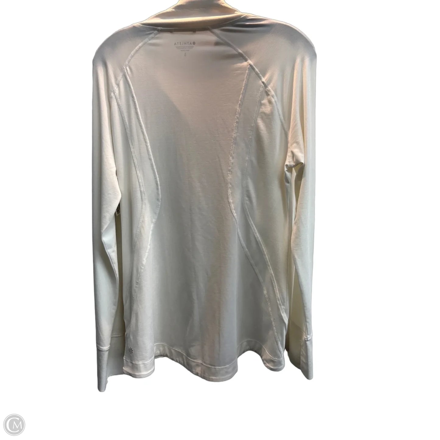 Athletic Jacket By Athleta In White, Size: L