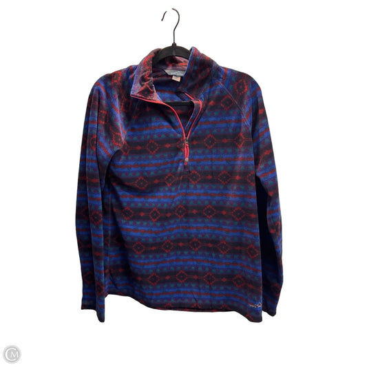 Jacket Fleece By Eddie Bauer In Multi-colored, Size: L