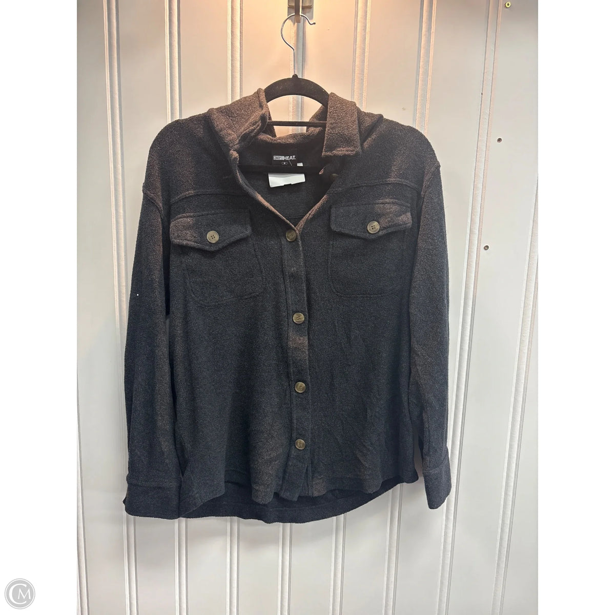 Jacket Fleece By 32 Degrees In Grey, Size: M