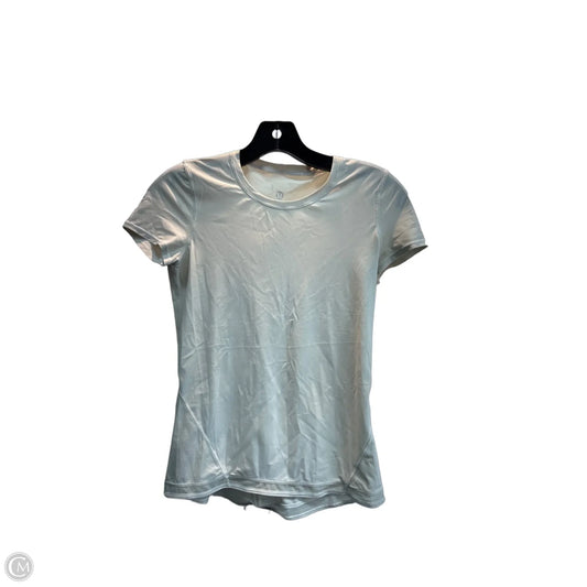 Athletic Top Short Sleeve By Lululemon In Beige, Size: Xs