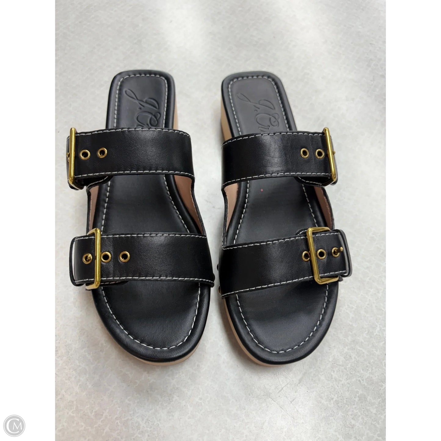 Sandals Heels Block By J. Crew In Black, Size: 10