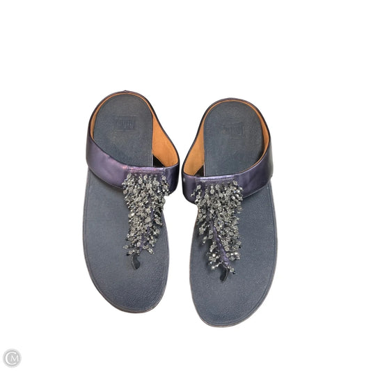 Sandals Flats By Fitflop In navy Size: 11