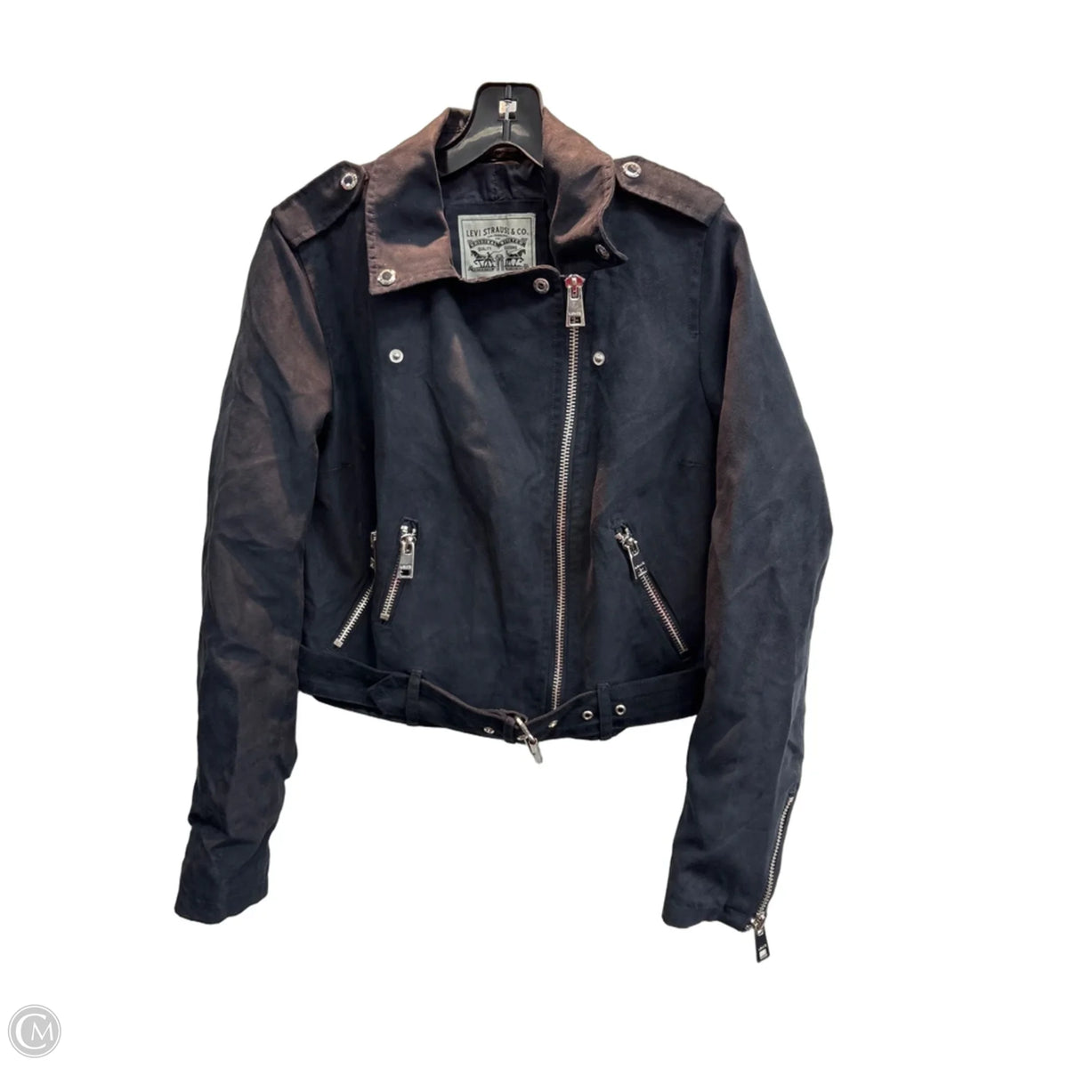 Jacket Moto By Levis In Navy, Size: S
