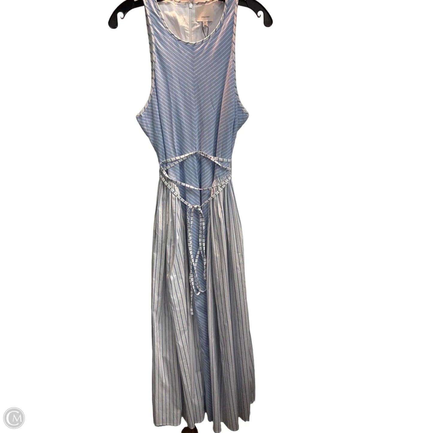 Dress Casual Maxi By Cinc A Sept In Blue & White, Size: M