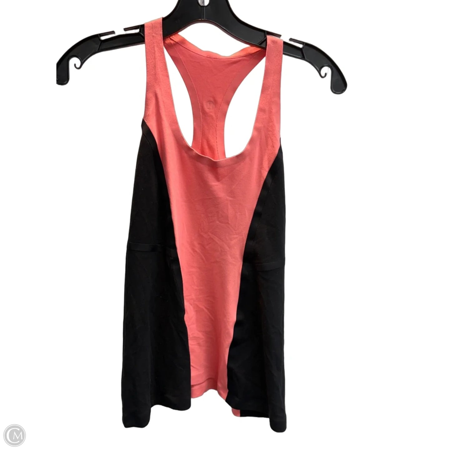 Athletic Tank Top By Lululemon In Black & Pink, Size: S