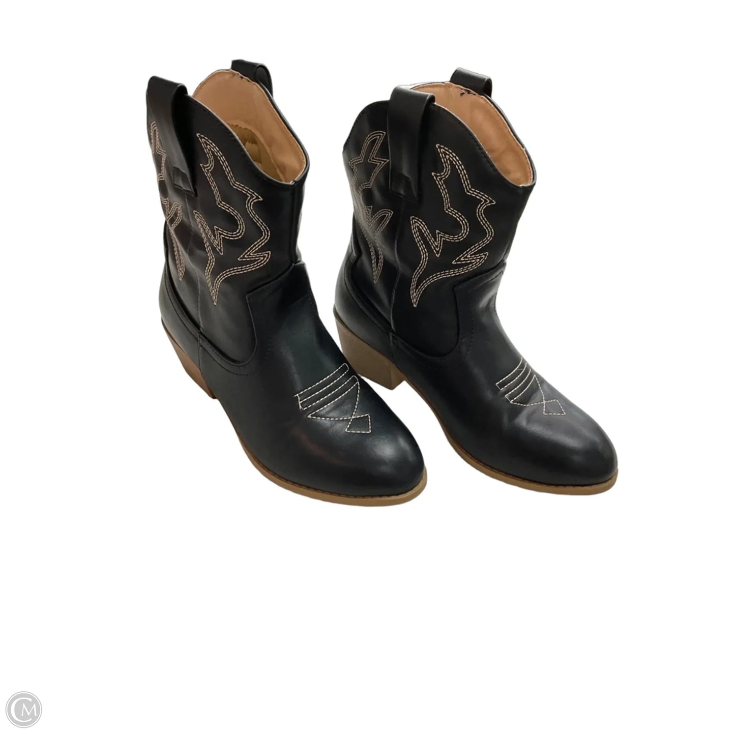 Boots Western By Forever In Black, Size: 8.5