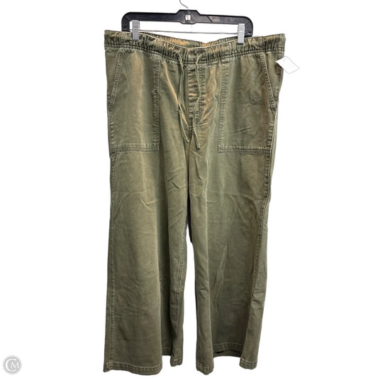 Pants Wide Leg By Gap In Green, Size: Xl