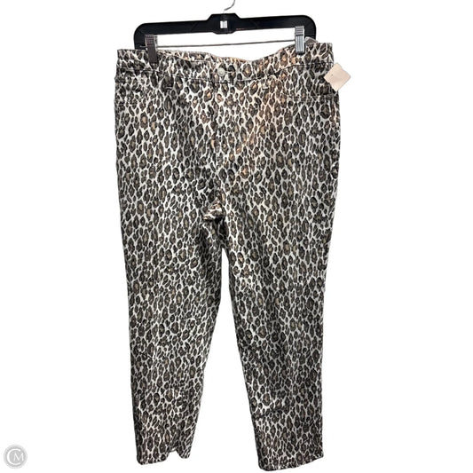 Jeans Skinny By Chicos In Animal Print, Size: 14