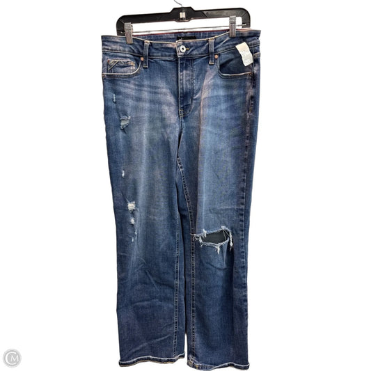 Jeans Straight By Edgely In Blue, Size: 14