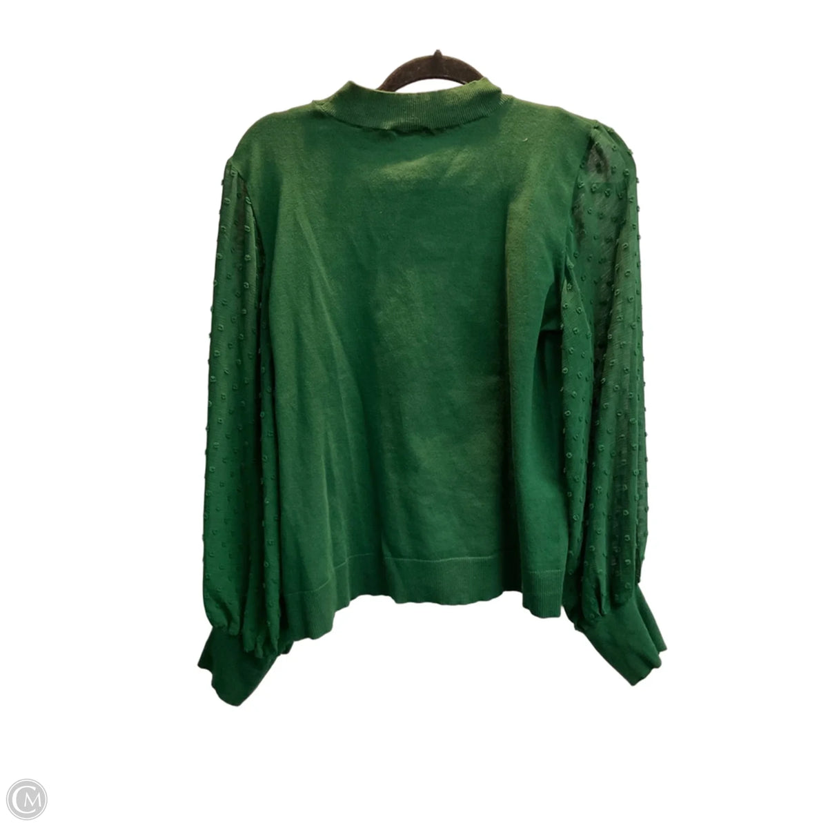 Top Long Sleeve By Cece In Green, Size: L