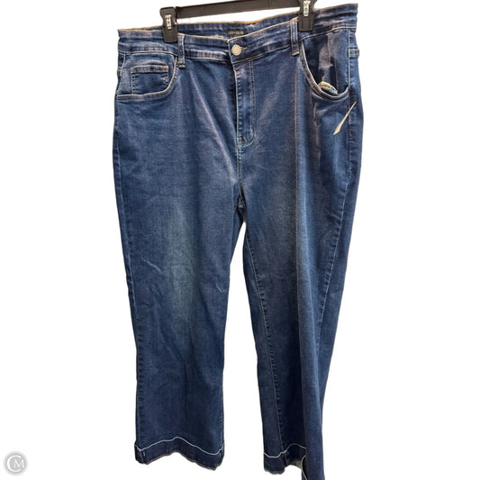 Jeans Wide Leg By Coco And Carmen In Blue, Size: Xxl