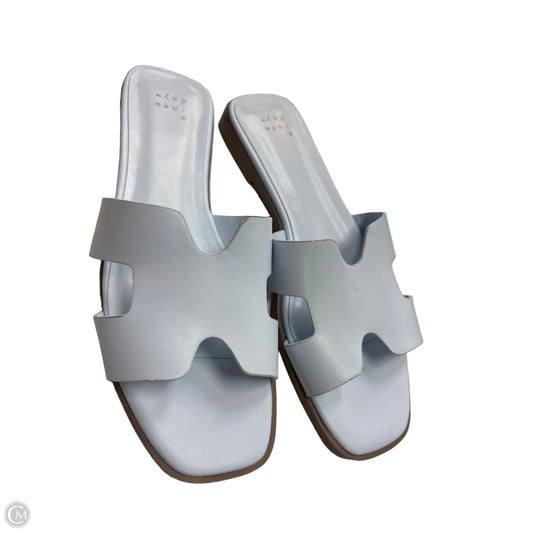 Sandals Flats By A New Day In Blue, Size: 8
